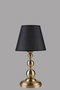 Opviq Lámpara de Mesa 8908-3 Negro y Dorado